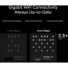 Lauaruuter MERCUSYS MR85X AX3000 kahe ribaga Wi‑Fi 6, 3000 Mbps, 4 antenni, 3 Gigabit LAN-porti, must