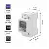 Ühefaasiline energiakulumõõtur QOLTEC 50899 230 V 50 Hz, 5(60)A, klass 1.0, LCD
