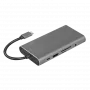 LogiLink UA0383 Sülearvuti dokkimisjaam ja pordireplikaator Juhtmega USB 3.2 Gen 1 (3.1 Gen 1) Type-C Hõbedane (UA0383)
