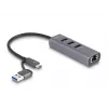 DeLOCK 64282 sülearvuti dokkimisjaam ja pordireplikaator Juhtmega USB 3.2 Gen 1 (3.1 Gen 1) Type-C Hall (64282)