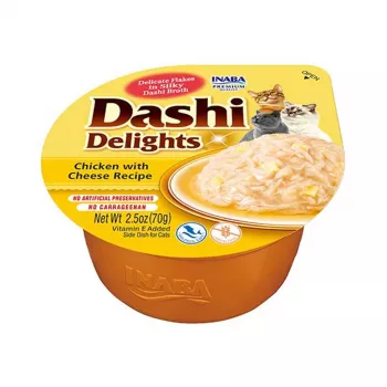INABA Dashi Delights kana juustuga puljongis - kassi maiused - 70g