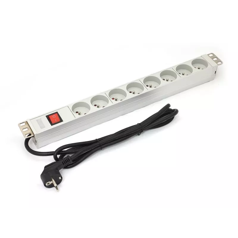 DIGITUS Professional a-19-STRIP-2-IMP - toitejaotusseade (Rack - rack-monteritav) - AC 250 V - sisendtoiteallikas - väljund