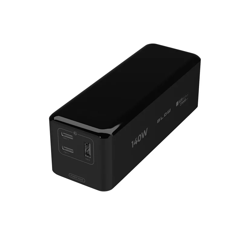 Power bank BLOW AIR99.9 27000mAh PD 140W LCD — 2× USB‑C, 1× USB‑A, 27000 mAh, 140 W kokku