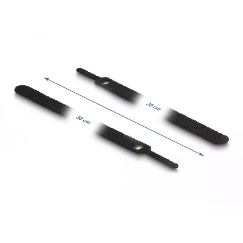 Takjakinnitusega kaabliside DeLOCK 19075 300x12mm must 10 tk