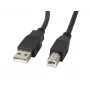 Lanberg CA-USBA-11CC-0050-BK USB-kaabel 5 m 2.0 USB B must (CA-USBA-11CC-0050-BK)