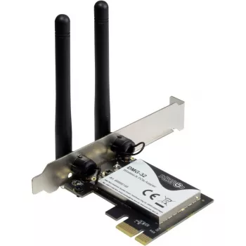 Inter-Tech DMG-32 - Sisseehitatud - Juhtmevaba - PCI Express - Wi-Fi - 650 Mbit/s - Must - Hõbedane (88888148)