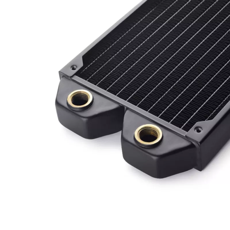 Radiator 120mm BitsPower Tarasque BPTA-NLSS120-F2PB — ühe 120 mm ventilaatoriga õhuke radiaator