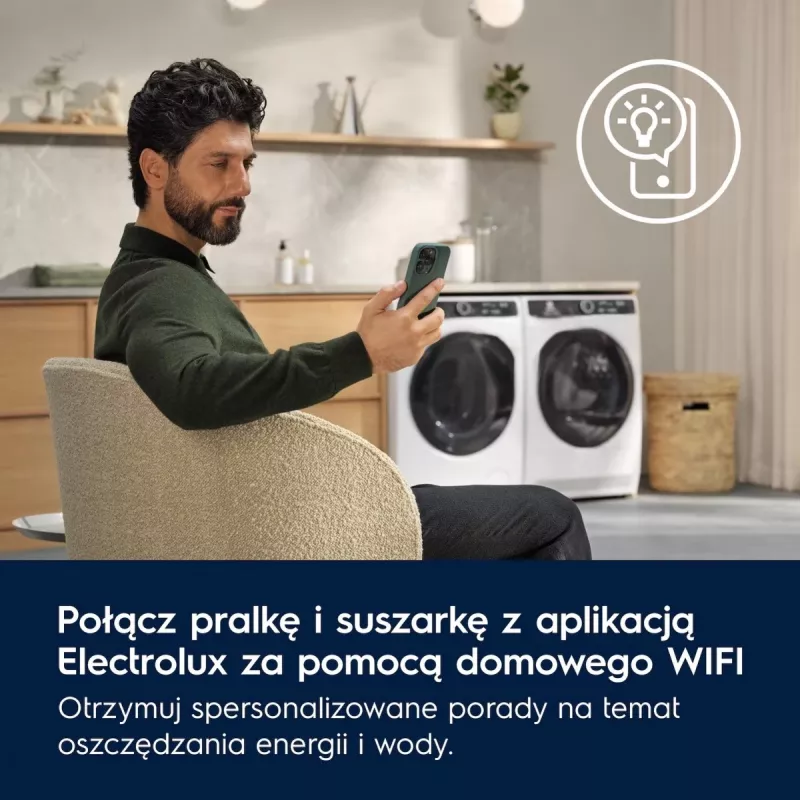 Pesukuivatusrest Electrolux EW7D585UCP 8 kg soojuspump, kondensatsioonkuivatus