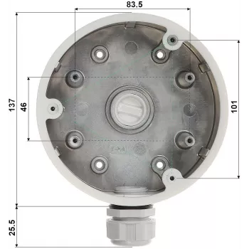 Hikvision DS-1280ZJ-PT6 kinnitus