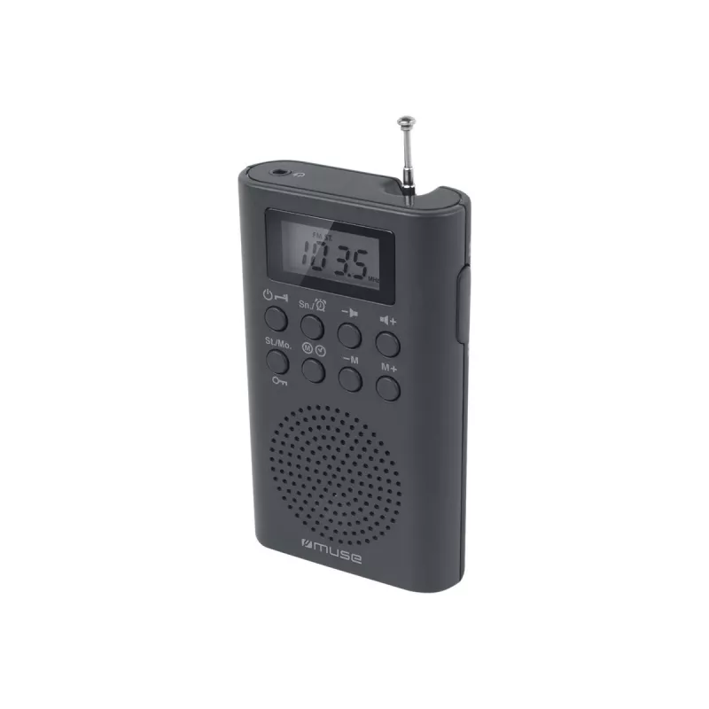 Kaasaskantav raadio Muse M-03 R FM PLL häälestuse, LCD ekraani, välisantenniga, must