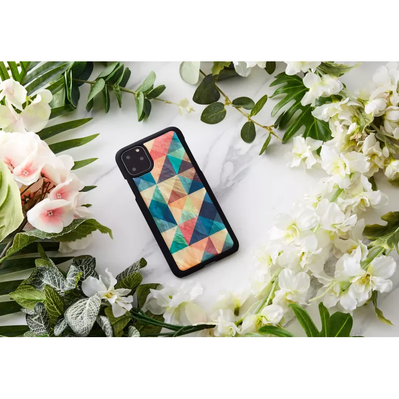 Nutitelefoni ümbris iKins iPhone 11 Pro Maxile — Mosaiik-must kaitseümbris
