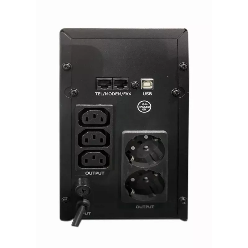 Gembird EG-UPS-035 katkematu toiteallikas (UPS) Line-Interactive 2 kVA 1200 W 5 AC pistikupesa