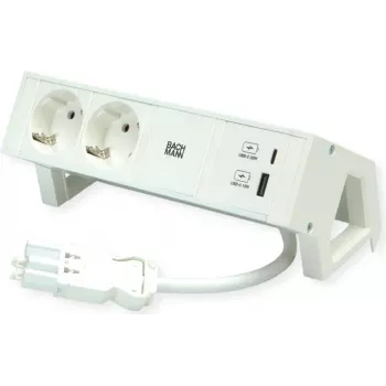 Bachmann Power Strip DESK2 Valge 2xCEE7/3 902.3201 (902.3201)
