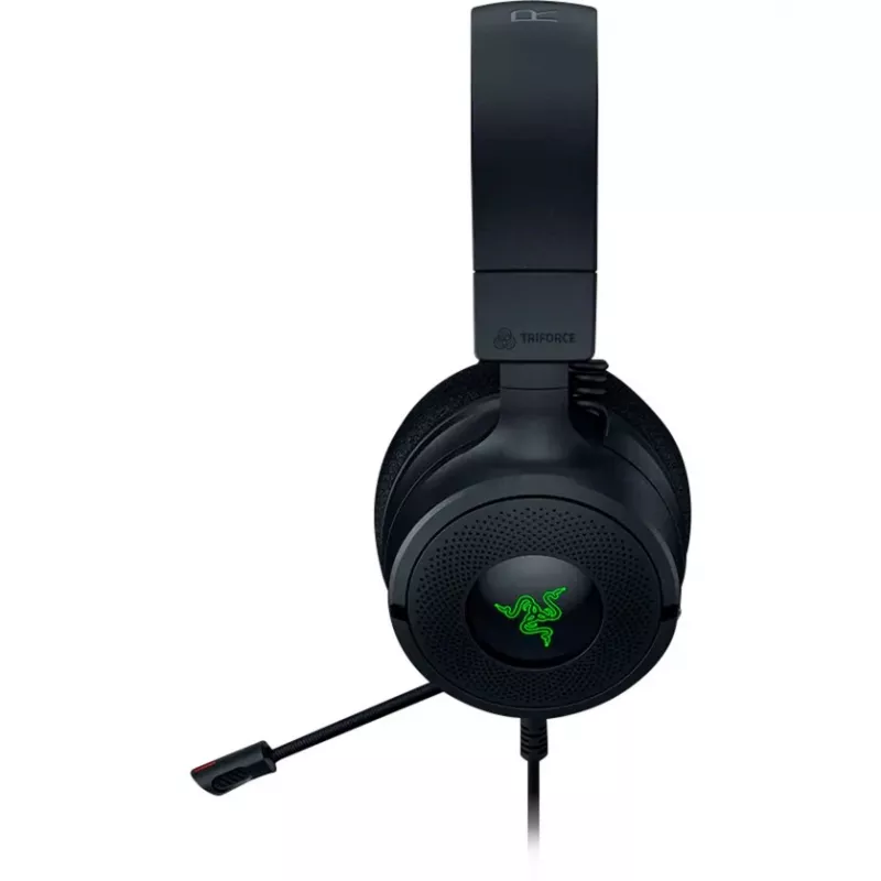 Razer Kraken V4 X - Juhtmega PC-mängude peakomplekt (TriForce 40 mm draiverid, sissetõmmatav kardioidmikrofon, 7.1 ruumiline heli, Chroma RGB arvutile, konsoolile ja telefonile)