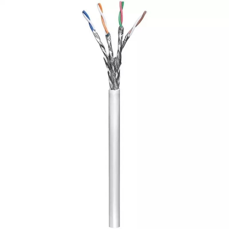 Wentronic Goobay CAT 6 võrgukaabel, S/FTP (PiMF), hall, 305 m - CCA vase segu, AWG 23/1 (täis), PVC (95696)