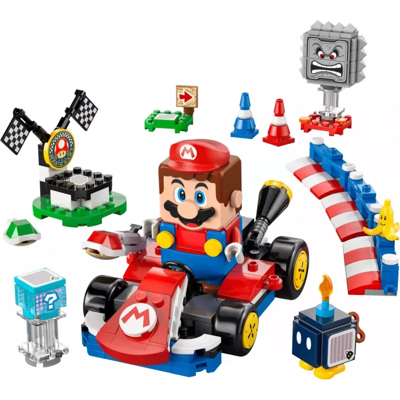 LEGO ehituskomplekt 72043 Super Mario interaktiivne Mario Kart standardkardiga