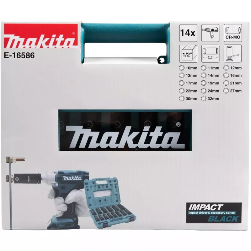 Makita E-16586 löögipesa Löögipesade komplekt Must, Roheline