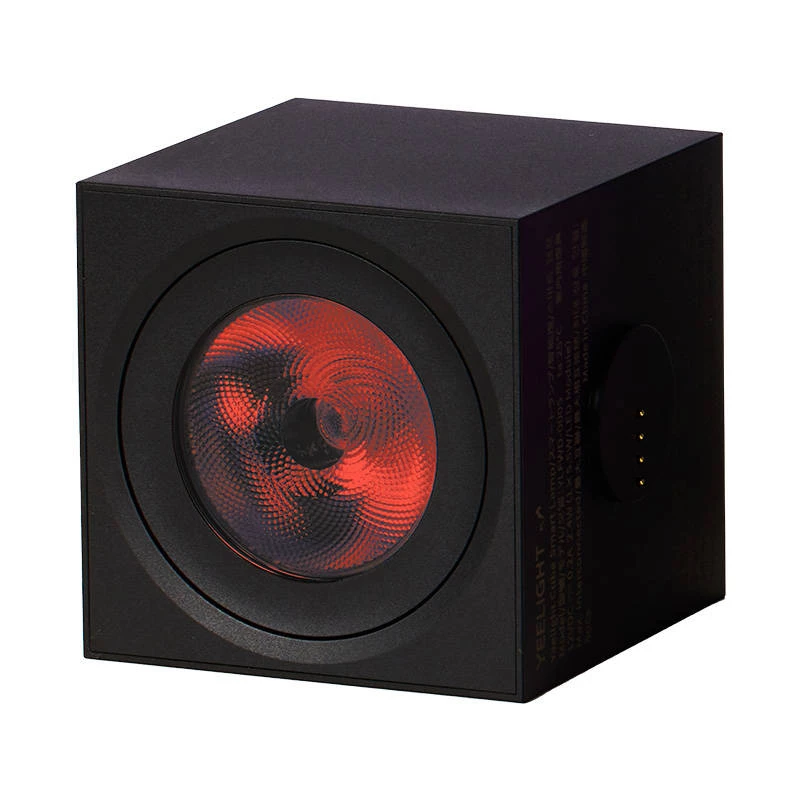 Smart laualamp Yeelight Cube — mitmevärviline, Wi‑Fi/Bluetooth, 2,4 GHz, Bluetooth 5.0, AC 100–240 V, 1,5 m kaabel, must
