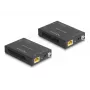 AV-saatja ja -vastuvõtja komplekt DELOCK 65955 — Cat6/Cat6a HDMI pikendaja, kuni 3840×2160, juhtmega, Micro-USB B toide