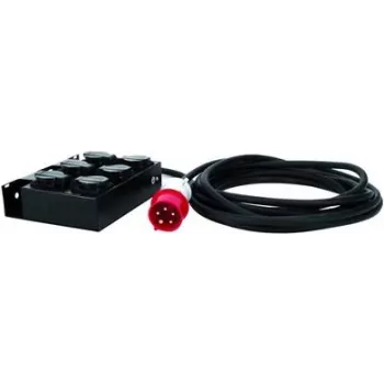 Toitejaotusseade EUROLITE SB-65 30248300 — 6 väljundit, rack/riba toitejaotus