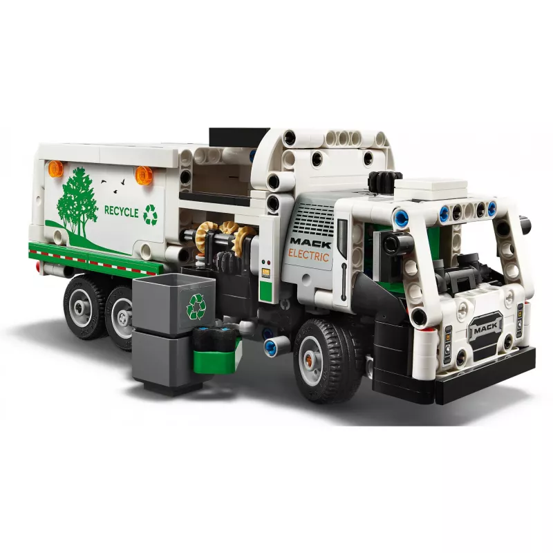 Ehitusmänguasi LEGO Technic Mack LR Electric Garbage Truck 42167 — 503 detaili, motoriseeritud, suurus 230×80×90 mm