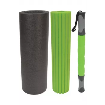 Schildkröt Fitness 3 in 1 Massaažirullikomplekt must, roheline vaht 1 tk