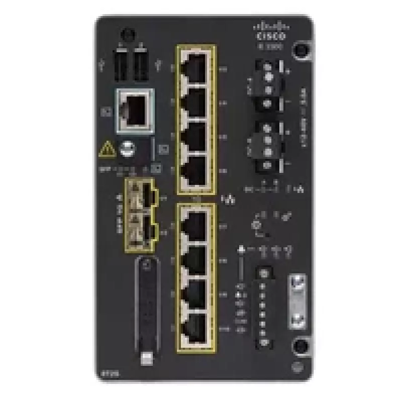 Cisco Lüliti Catalyst IE3300 8 GE Vask+2 GE SFP Mooduliga
