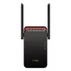 Wi‑Fi signaalivõimendi Cudy RE3000 2400–5000 MHz, 802.11ax/ac/n/g/b/a, Ethernet 100 Mbps, välisantenn, must/punane