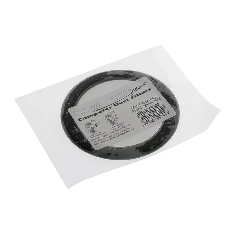 DEMCiflex tolmufilter 80 mm, ümmargune – must/must