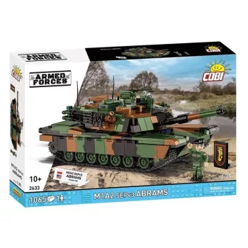 Ehituskomplekt Cobi M1A2 SEPV3 Abrams mudel 1 065 klotsiga