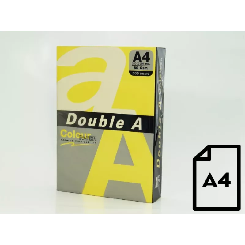 Värviline paber Double A, 80g, A4, 500 lehte, Sidrun