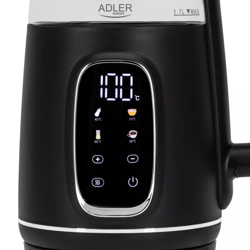 ADLER AD 1305 elektriline veekeetja must/hõbedane