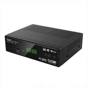 Terr-TV vastuvõtja TECHNISAT TechniSat HD-T 225, maapealne, must, DVB-T/T2, H.265/HEVC, 1 tuuner