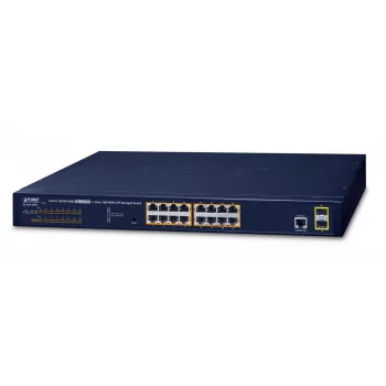Hallatav kommutaator PLANET GS-4210-16P2S