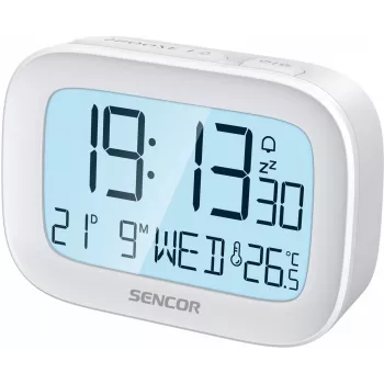 Digital alarm clock SENCOR SRC 2200 with LED display and battery backup