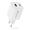 Seinalaadija everActive SC-450Q 45W 1×USB-C 1×USB-A valge
