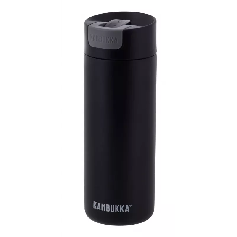 Termostops Kambukka Olympus 500 ml — 18/10 roostevaba teras, vaakumisoleeritud, must, libisemiskindel põhi
