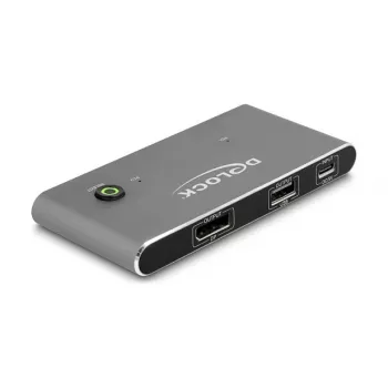 KVM-lüliti DeLOCK 11487 USB 8K Ultra HD 144 Hz