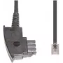 Telefonikaabel e+p T 36 6 m Läbipaistev must