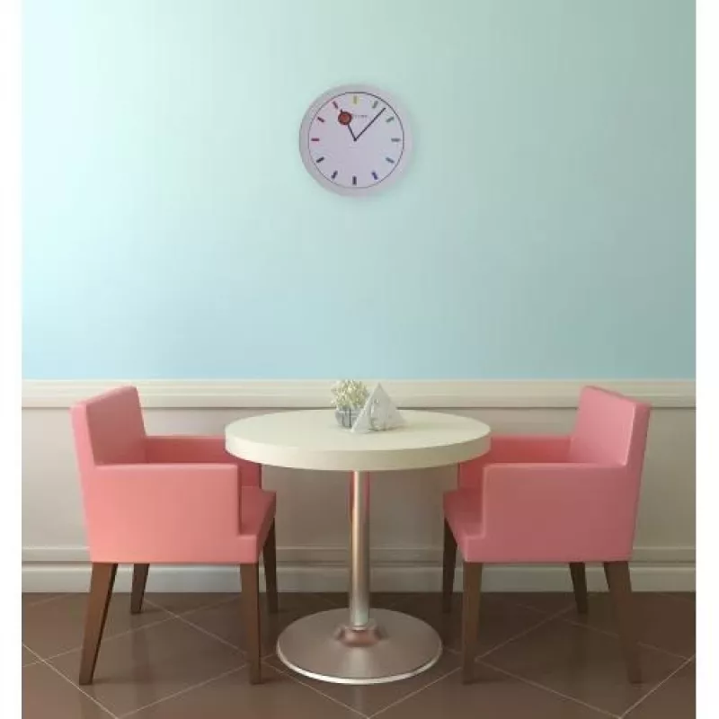 NeXtime kell 3048 Color Change, Ø28 cm, seinakell, valge/mitmevärviline