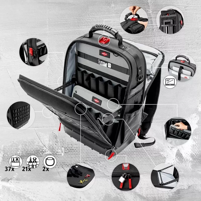 Knipex 00 21 50 E mehaanika tööriistakomplekt 22 tööriista