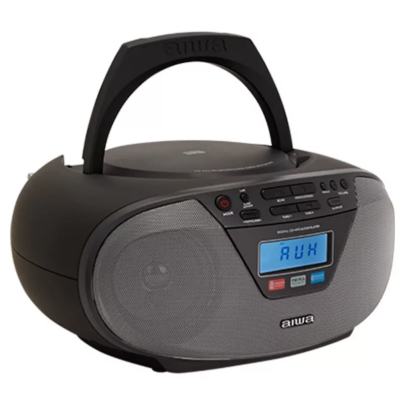 Audio mikrosüsteem Aiwa BBTU-400BK, CD/MP3/FM-PLL/BT-mängija (must)
