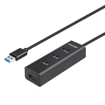 UNITEK Y-3089V01 liidesejaotur USB 3.2 Gen 1 (3.1 Gen 1) Type-A 5000 Mbit/s Must