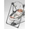 Baby bouncer Lionelo OTTO COZY hall — kompaktne beebikiik, pehme iste, turvarihmad