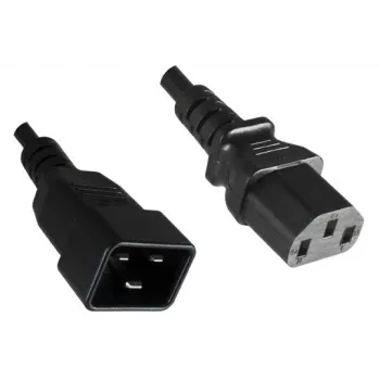 Microconnect PE030605 toitekaabel must 0,5 m C13-pistik C20-pistik