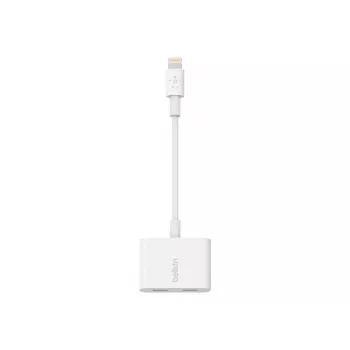 Belkin | Lightning Audio + Charge RockStar kaabel, 11.5 cm, Valge | F8J198btWHT