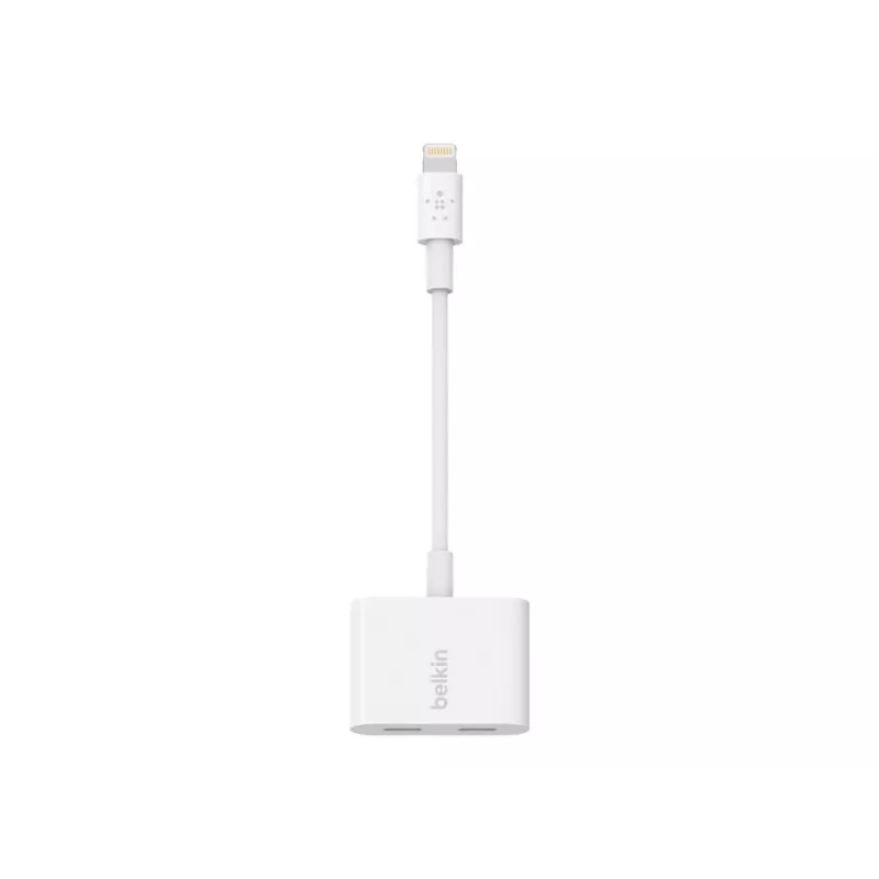 Belkin | Lightning Audio + Charge RockStar kaabel, 11.5 cm, Valge | F8J198btWHT