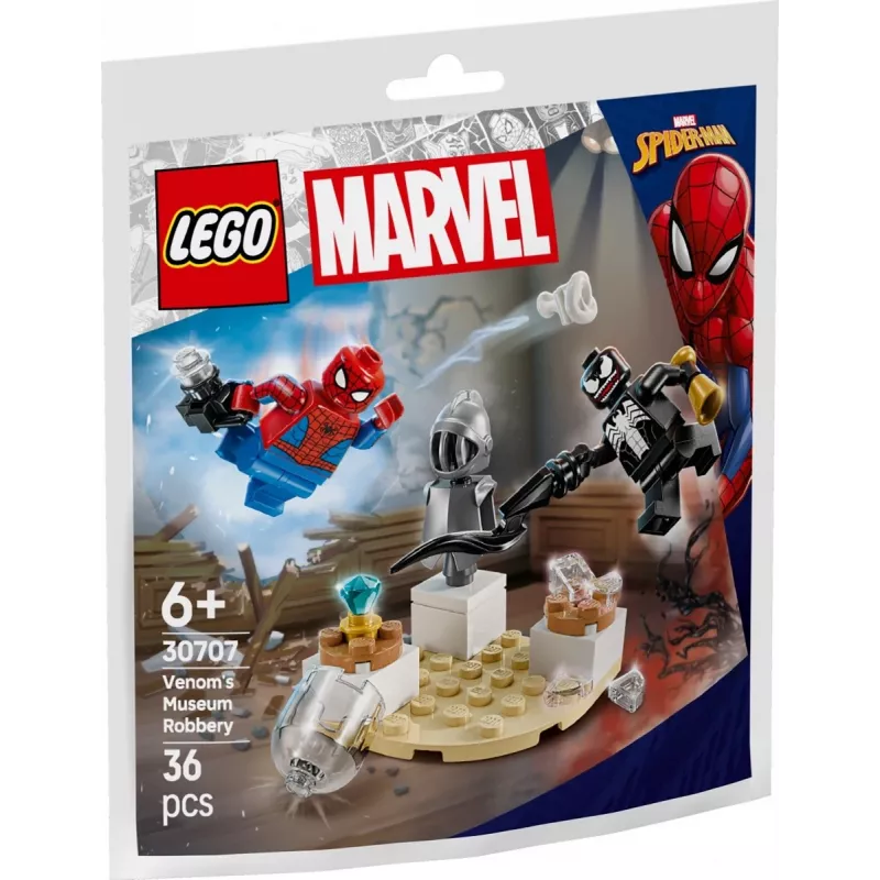 Ehitusmänguasi LEGO Venom's Museum Heist polükott 30707 — Marvel Super Heroes, väike kogutav mängukomplekt