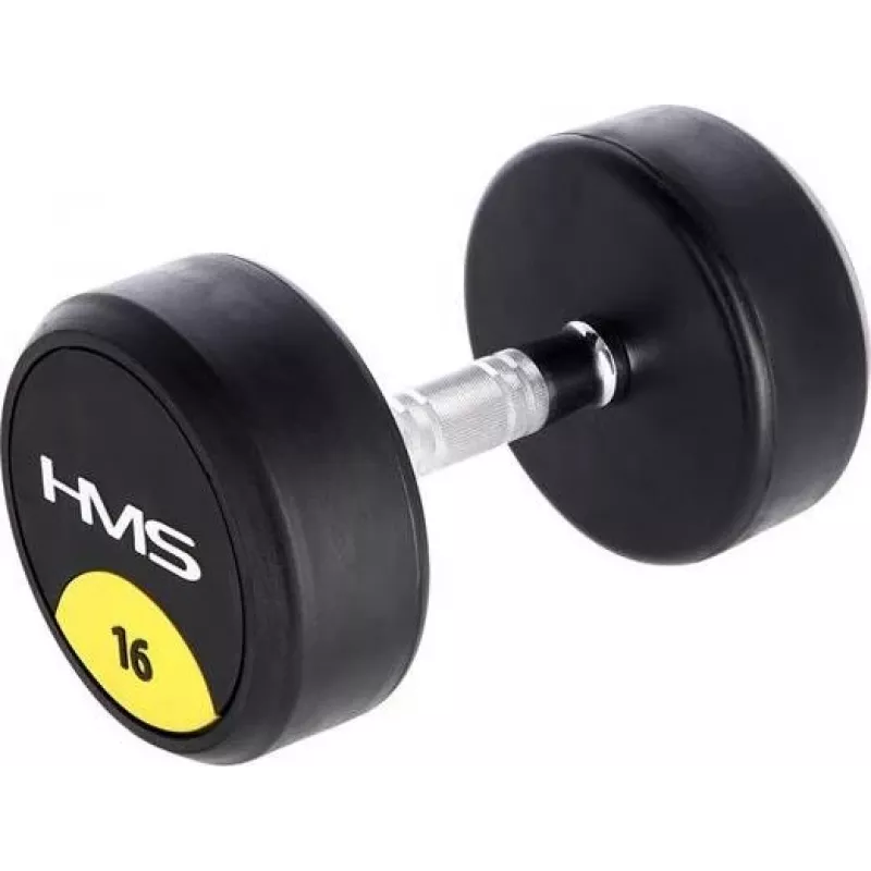 Kummeeritud hantel 16 kg HMS HG PRO 16