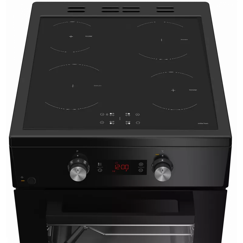 Induktsioonpliit elektriahjuga Beko FSM59305BDT, 60 L, 50 cm lai, must, energiaklass A, 4 tsooniga võimendusega induktsioonpliit